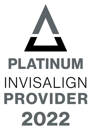 Logo of platinum plus invisalign provider 2022 from Brush & Floss Dental Center in Stratford, CT 