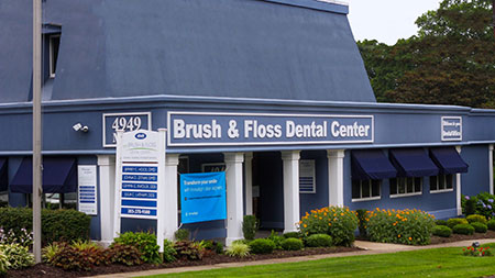 Building of Brush & Floss Dental Center in Stratford, CT.