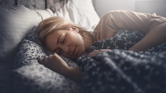 sleeping woman